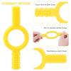 imageBaby Teething Toys  Sensory Chew Toys Oral Motor Tool for Humans  Toddler Teether to Relieve Teething Pain and Massage Gums  Food Grade ampamp Easy to Clean  Chew Toys for Special Needs Chewer Yellow1pc
