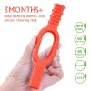 imageBaby Teething Toys  Sensory Chew Toys Oral Motor Tool for Kids  Teether to Relieve Teething Pain and Massage Gums  Food Grade ampamp Easy to Clean  Chew Toys for Special Needs Chewer Red1pc