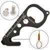imageBottle Opener  8 in 1 Bottle Opener Keychain  144 Ounces Beer Bottle Opener  With Bottle Opener Ring Wrench Screwdriver Inch Scale  Hugely Popular As Gift For Men  2 Pieces