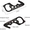 imageBottle Opener  8 in 1 Bottle Opener Keychain  144 Ounces Beer Bottle Opener  With Bottle Opener Ring Wrench Screwdriver Inch Scale  Hugely Popular As Gift For Men  2 Pieces