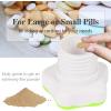 imageJohnbee Pill Crusher Pill Grinder Fine Powder Extremely Fine Storage Compartment Pill Crushers for Elderly Family and Pets Silicone Edges Grind Multiple Pills at Once  Cleaning Brush CyanGreen