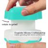 imageJohnbee Pill Crusher Pill Grinder Fine Powder Extremely Fine Storage Compartment Pill Crushers for Elderly Family and Pets Silicone Edges Grind Multiple Pills at Once  Cleaning Brush CyanCyan