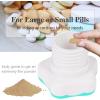 imageJohnbee Pill Crusher Pill Grinder Fine Powder Extremely Fine Storage Compartment Pill Crushers for Elderly Family and Pets Silicone Edges Grind Multiple Pills at Once  Cleaning Brush CyanCyan