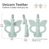 imageTeething Toys  360 Silicone Baby Toothbrush Teether  Cute Unicorn Teether to Relieve Teething Pain and Massage Gums  Food Grade ampamp Easy to Clean  Great Gifts for Friends Babies 1pcGreen