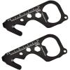 imageBottle Opener  8 in 1 Bottle Opener Keychain  144 Ounces Beer Bottle Opener  With Bottle Opener Ring Wrench Screwdriver Inch Scale  Hugely Popular As Gift For Men  2 Pieces