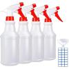 imageJohnBee Empty Spray Bottles 16oz2Pack  Adjustable Spray Bottles for Cleaning Solutions  No Leak and Clog  HDPE spray bottle For Plants Pet Vinegar BBQ and Rubbing Alcohol4Pack