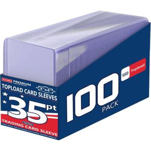 imageJohnBee Card Sleeves  3quotx4quot Hard Plastic Top Loaders for Cards  Trading Card Sleeve ampamp Baseball Card Holder  Premium Topload Ablum Photocard Holder for Sports Game ampamp Kpop Cards Only 100 Hard100 Hard Sleeves