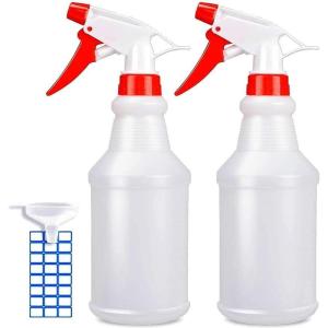 imageJohnBee Empty Spray Bottles 16oz2Pack  Adjustable Spray Bottles for Cleaning Solutions  No Leak and Clog  HDPE spray bottle For Plants Pet Vinegar BBQ and Rubbing Alcohol16oz2Pack