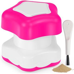 imageJohnbee Pill Crusher Pill Grinder Fine Powder Extremely Fine Storage Compartment Pill Crushers for Elderly Family and Pets Silicone Edges Grind Multiple Pills at Once  Cleaning Brush CyanPurple