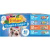 imageFriskies Purina Wet Cat Food Variety Pack Oceans of Delight Flaked and Prime Filets  48 ct Can55 Ounce Pack of 48