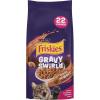 imagePurina Friskies Dry Cat Food Gravy Swirld With Flavors of Chicken Salmon and Gravy  22 lb Bag22 Pound Pack of 1