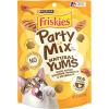 imagePurina Friskies Natural Cat Treats Party Mix Natural Yums With Real Chicken ampamp Vitamins Minerals ampamp Nutrients  Pack of 6 6 oz PouchesChicken