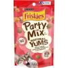 imagePurina Friskies Natural Cat Treats Party Mix Natural Yums With Real Salmon and Vitamins Minerals ampamp Nutrients  Pack of 10 21 Oz Pouches21 Ounce Pack of 10