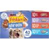 imagePurina Friskies Wet Cat Food Variety Pack Shreds With Beef Turkey and Cheese Dinner Chicken and Salmon Dinner and With Ocean Whitefish and Tuna  Pack of 40 55 oz Cans55 Ounce Pack of 40