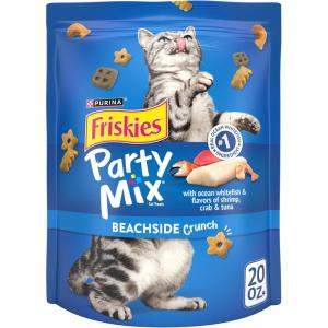 imagePurina Friskies Cat Treats Party Mix Beachside Crunch  Pack of 10 21 oz Pouches125 Pound Pack of 1