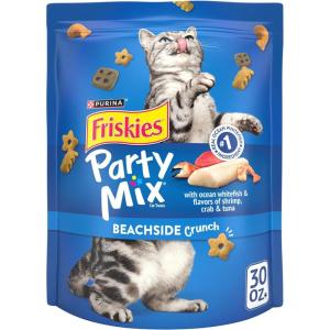 imagePurina Friskies Cat Treats Party Mix Beachside Crunch  Pack of 10 21 oz Pouches188 Pound Pack of 1