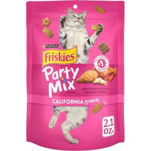 imagePurina Friskies Cat Treats Party Mix California Crunch With Chicken  Pack of 10 21 oz Pouches21 Ounce Pack of 10