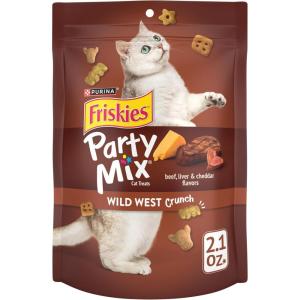 imagePurina Friskies Cat Treats Party Mix Wild West Crunch  Pack of 10 21 oz Pouches21 Ounce Pack of 10