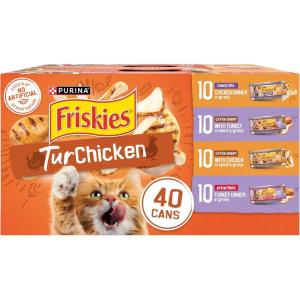 imagePurina Friskies Wet Cat Food Gravy Variety Pack TurChicken Extra Gravy Chunky Meaty Bits and Prime Filets  48 ct CanNEW Chicken  Turkey Variety Pack