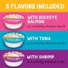 imagePurina Friskies Grain Free Wet Cat Food Lickable Cat Treats Variety Pack Lil Soups With Salmon Tuna or Shrimp  Pack of 30 12 oz Cups
