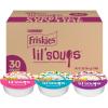 imagePurina Friskies Grain Free Wet Cat Food Lickable Cat Treats Variety Pack Lil Soups With Salmon Tuna or Shrimp  Pack of 30 12 oz Cups