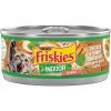 imagePurina Friskies Indoor Cat Food Chunky Chicken and Turkey Casserole With Garden Greens in Gravy 2455 Oz  Pack of 24 55 Oz Cans