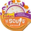 imagePurina Friskies Grain Free Lickable Cat Food Toppers Lil Soups With Shrimp in a Velvety Chicken Broth  Pack of 8 12 oz Cups