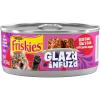 imagePurina Friskies Glazd and Infuzd with Gravy Glazd Crab Flavored Wet Food for Cats  55 Ounce Pack of 24